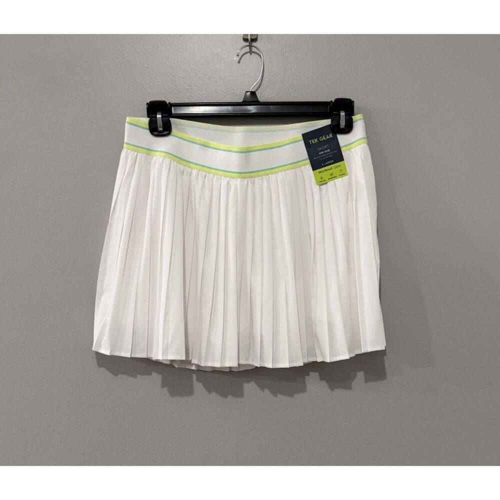NWT-Tek Gear Women's XL Skort Mid Rise White - Athletic Workout Gear